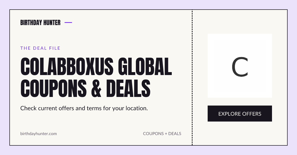 ColabBoxus Global Promo Codes & Deals | Birthday Hunter