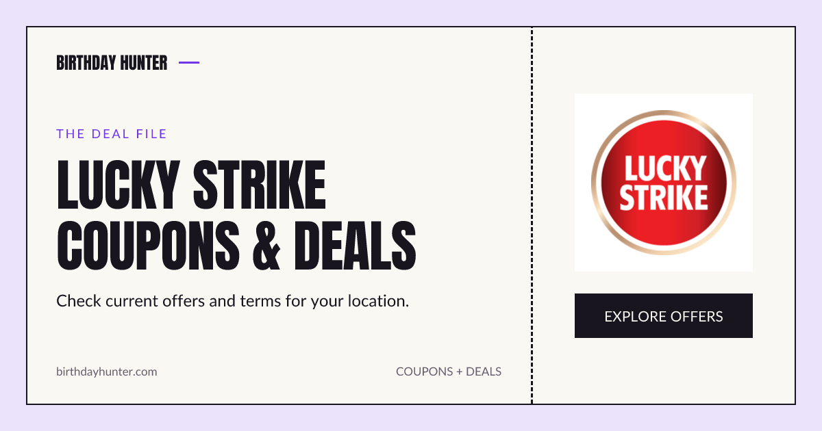 Lucky Strike Bowlero Specials