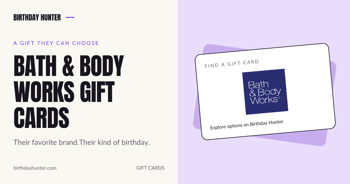 Bath & Body Works gift card
