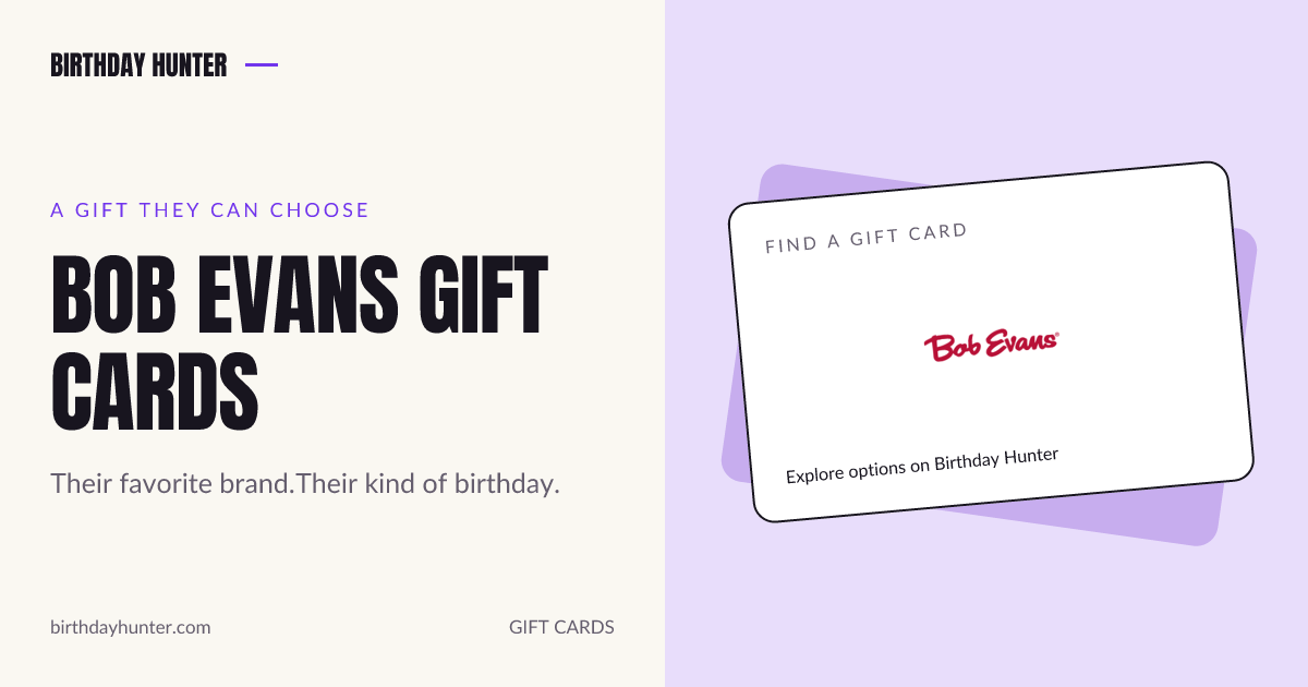 Bob Evans gift card