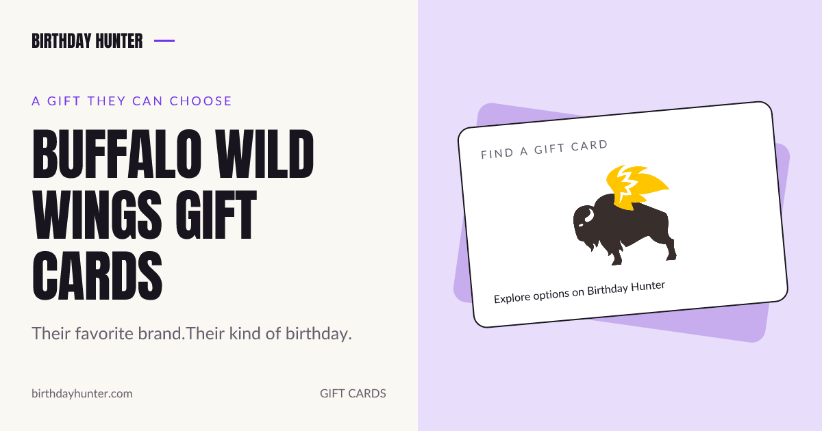 Buffalo Wild Wings gift card