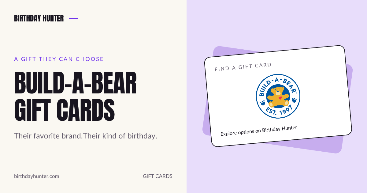 Build-A-Bear gift card