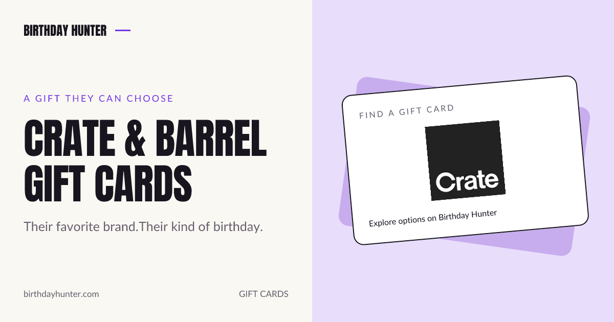 Crate & Barrel gift card