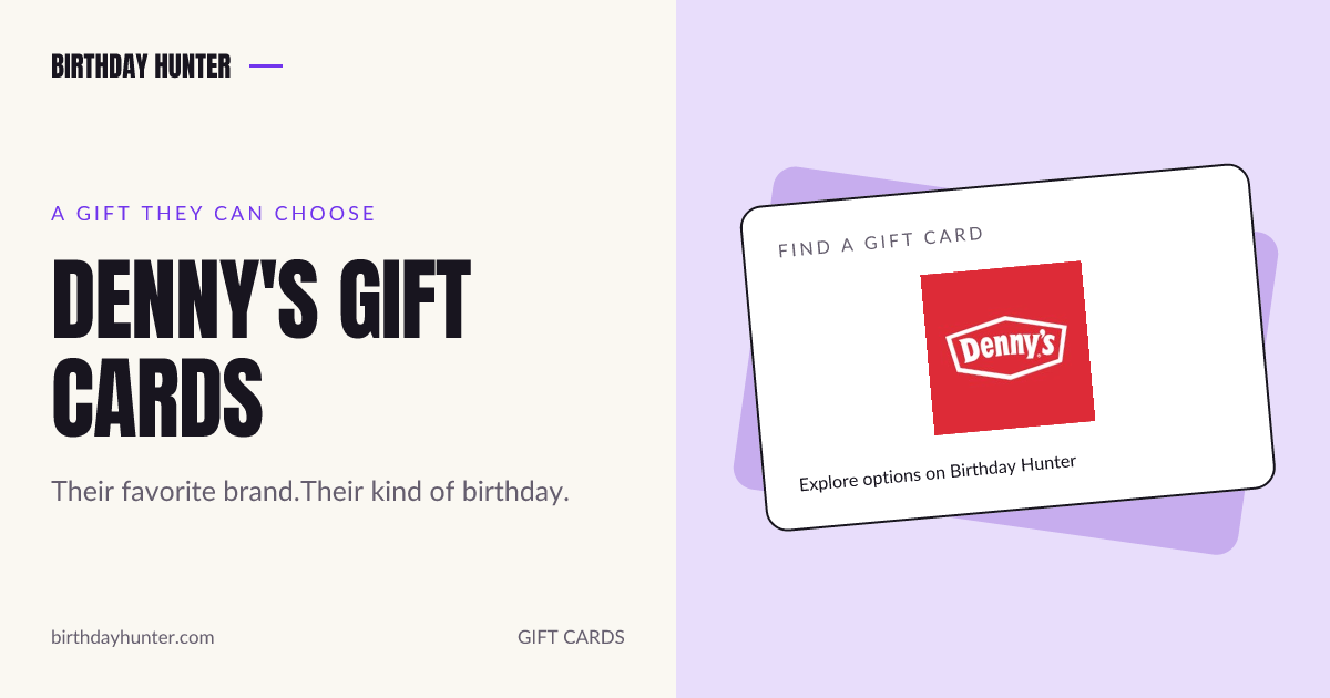 Denny's gift card