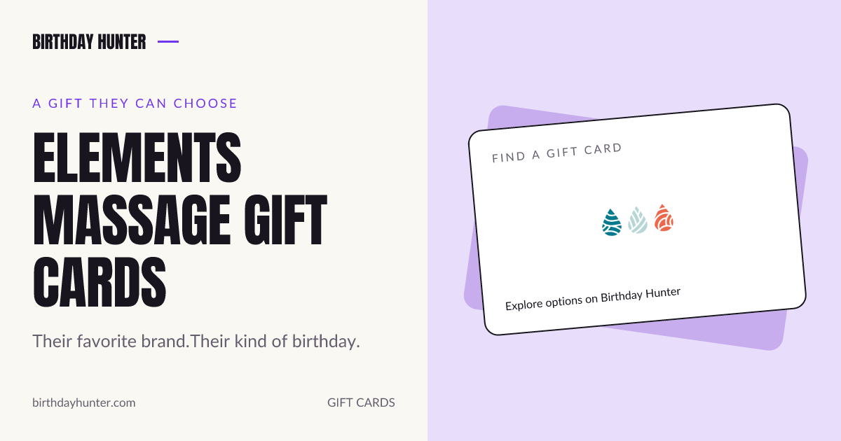 Elements Massage gift card