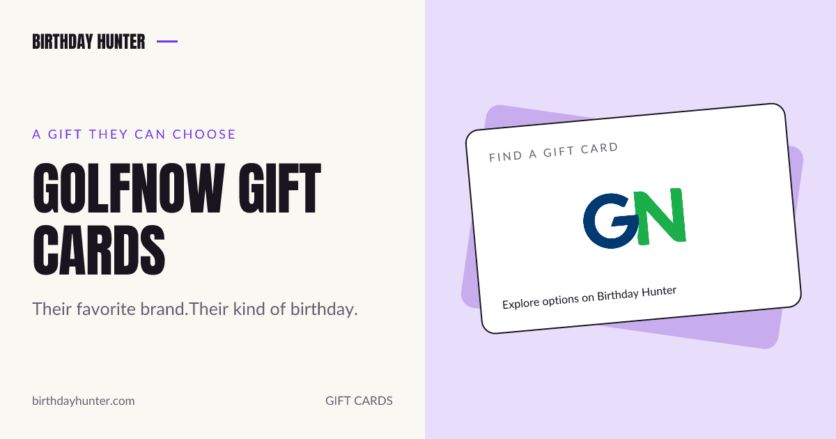 GolfNow gift card