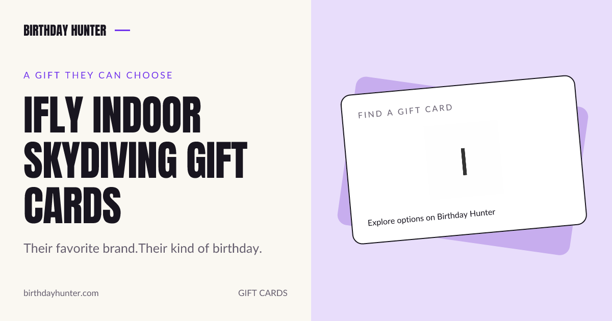 iFLY Indoor Skydiving gift card