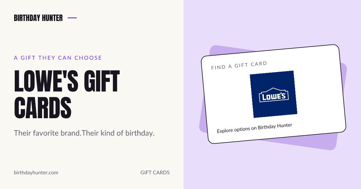 Lowe's gift card
