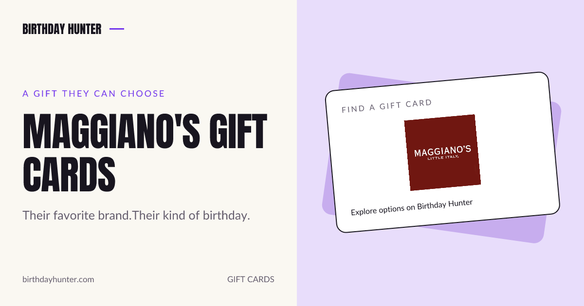 Maggiano's gift card