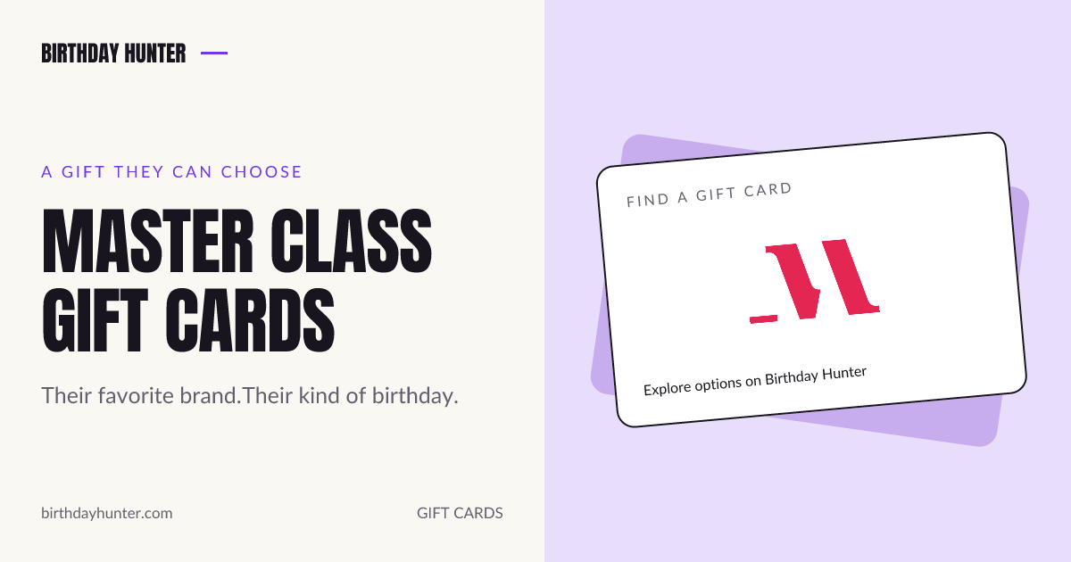 MasterClass gift card