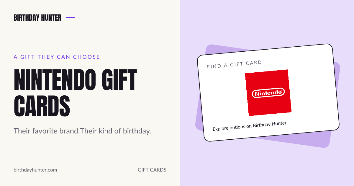 Nintendo gift card