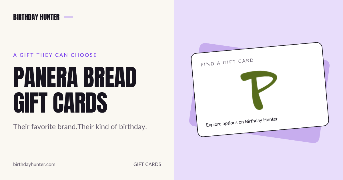 Panera gift card