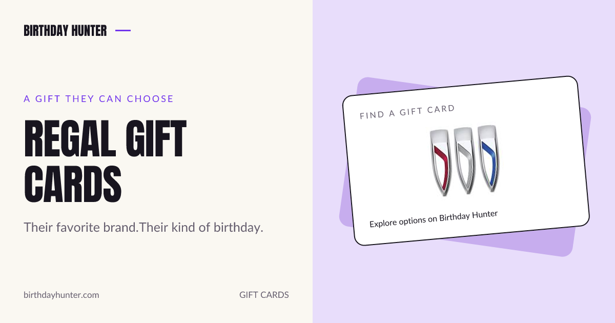 Regal gift card