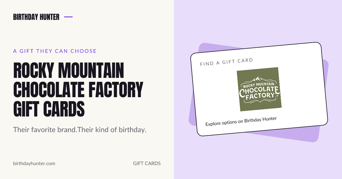 Rocky Mountain Chocolate Factory gift card