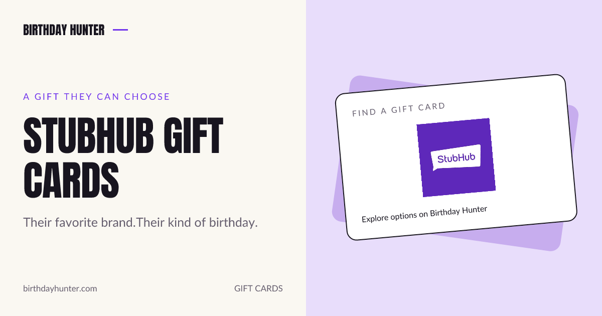 StubHub gift card