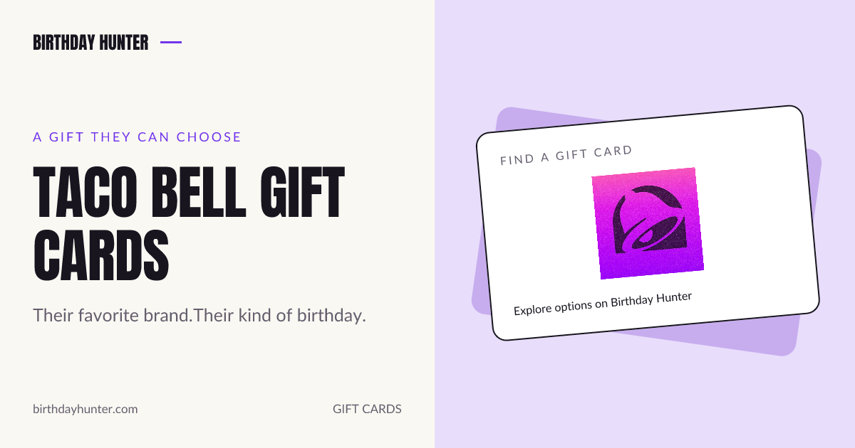 Taco Bell gift card
