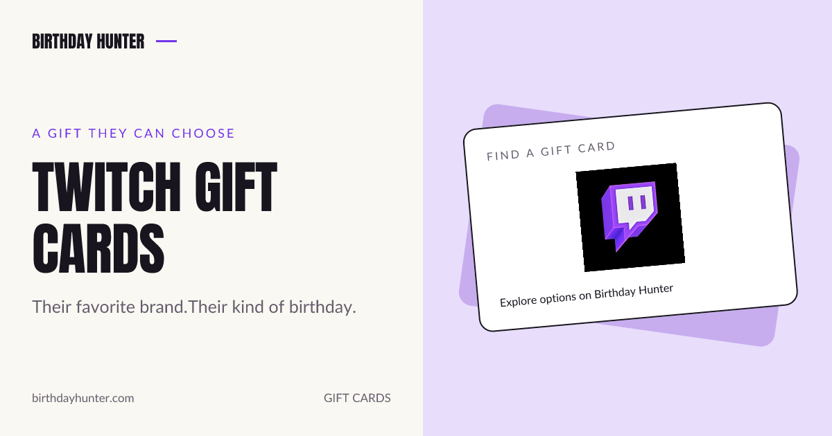 Twitch gift card