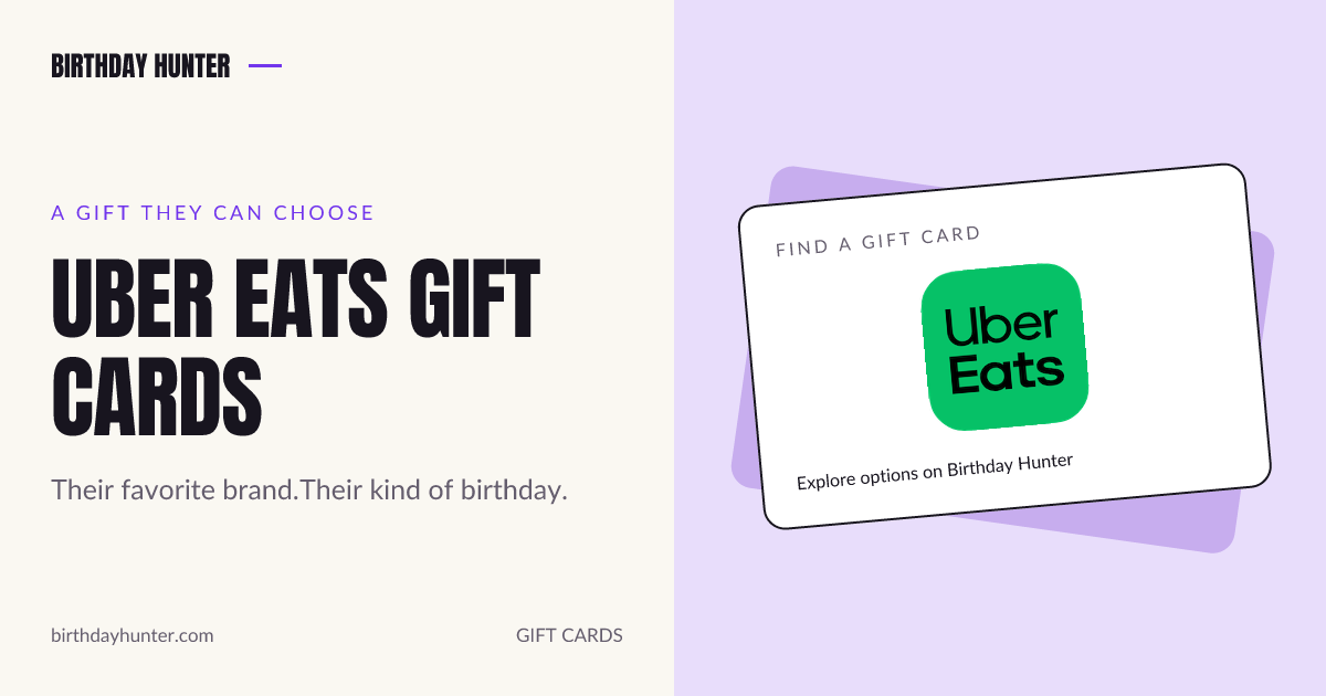 Uber Eats gift card