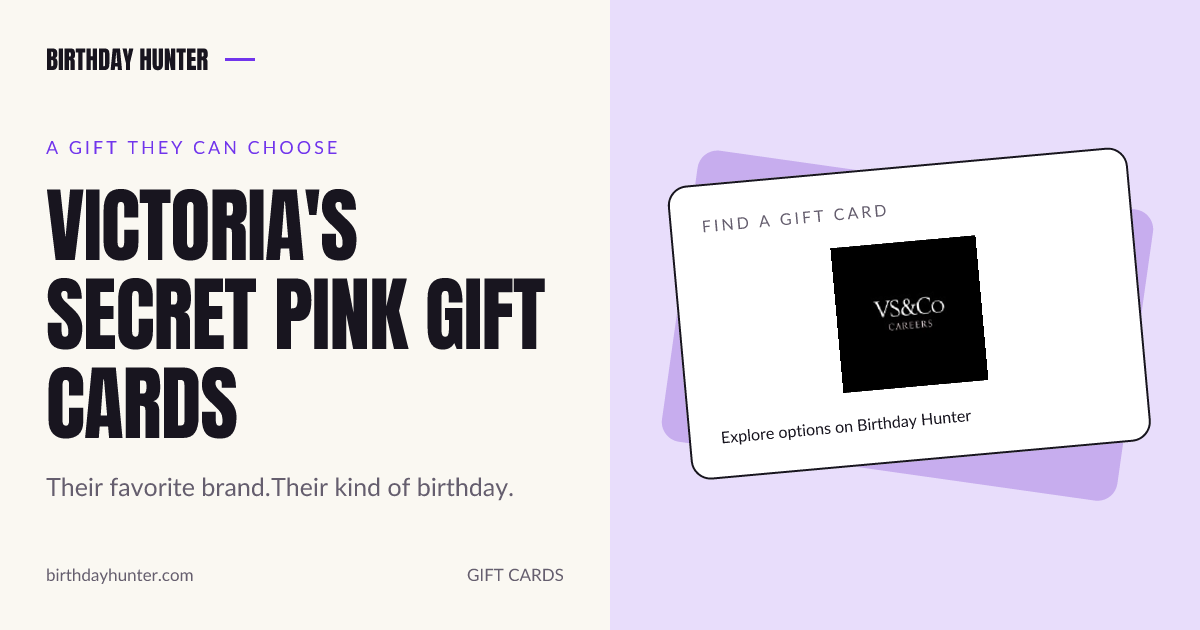 Victoria's Secret Pink gift card