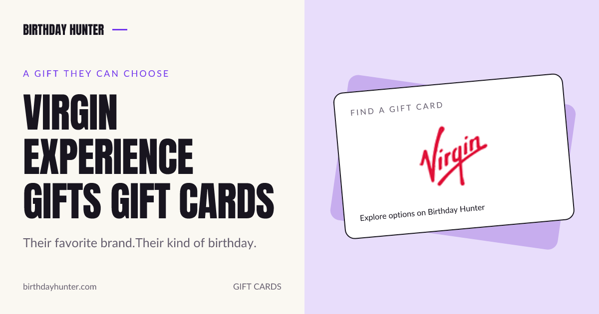 Virgin Experience Gifts gift card