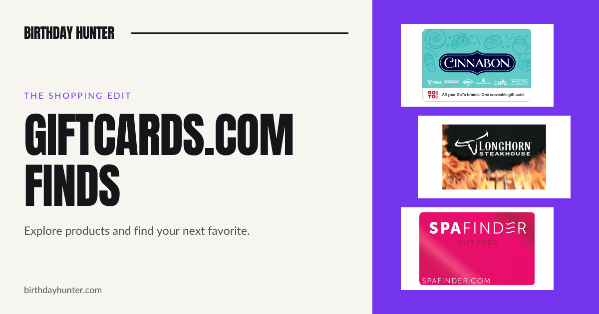 Giftcards.com gift cards